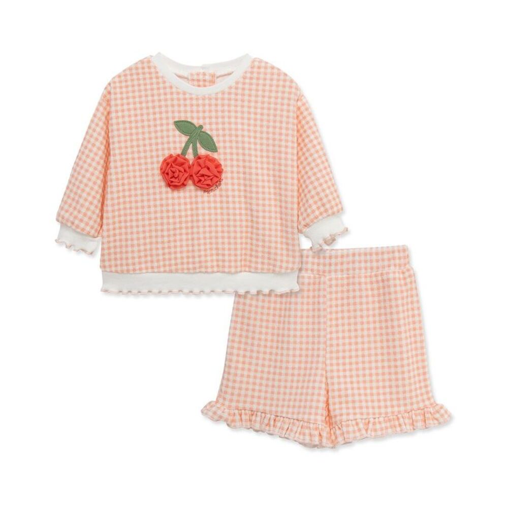 Little Me  2Pc Cherry Active Set